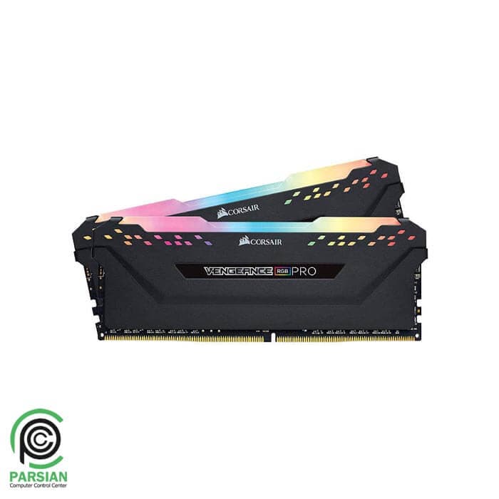 رم دسکتاپ کورسیر RAM CORSAIR CL17 DDR4 16GB 3200Mhz VENGEANCE RGB PRO