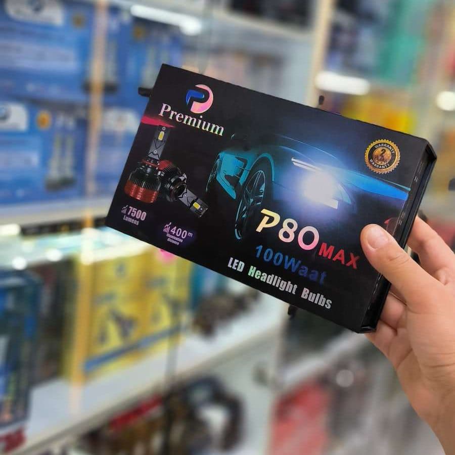 هدلایت پرمیوم P80 پایه h7 ارسال رایگان