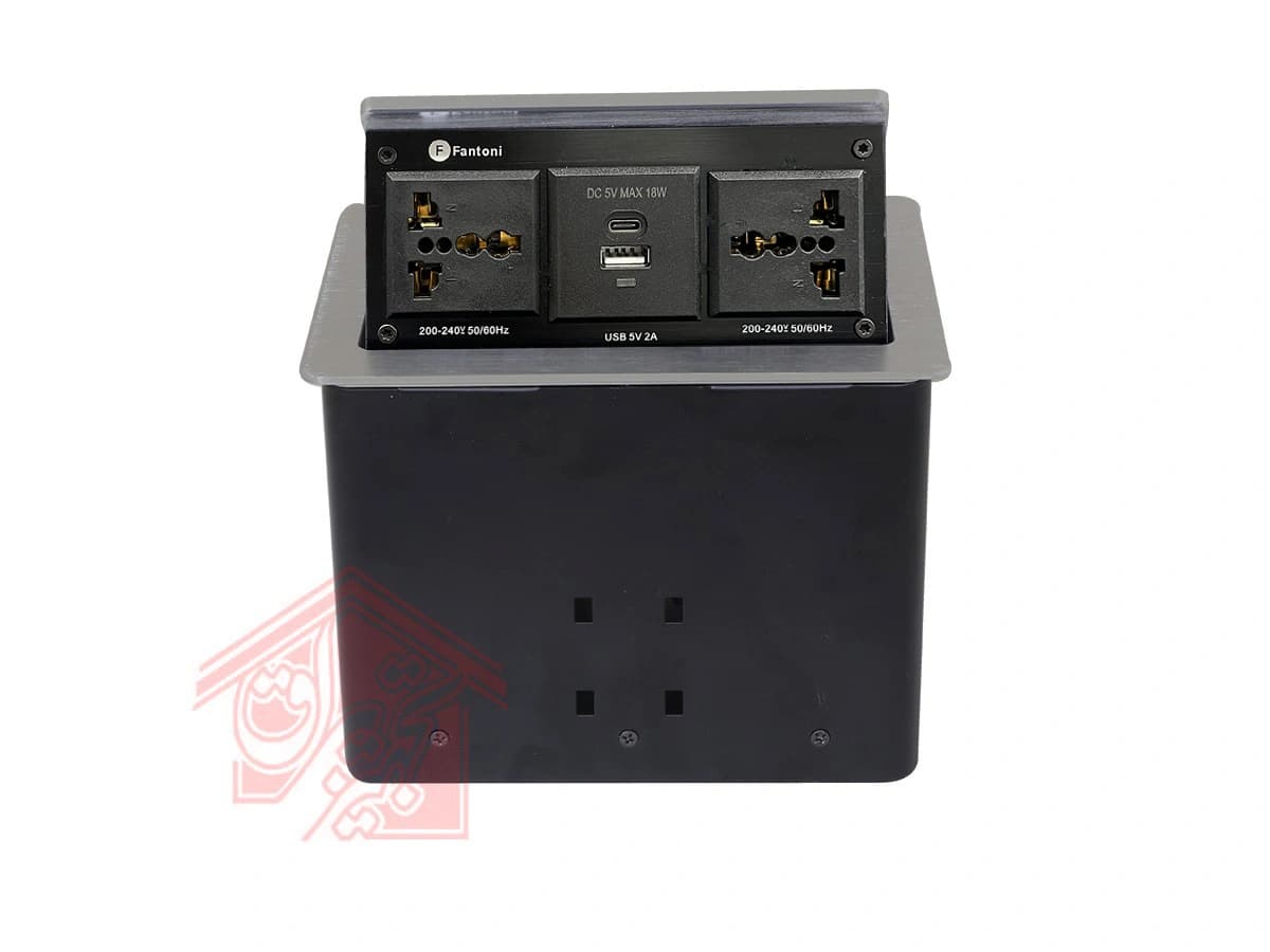 پریز کابینتی 4 سوکت لمسی مکانیکی فانتونی مدل N330 و N331 — تصویر ۵