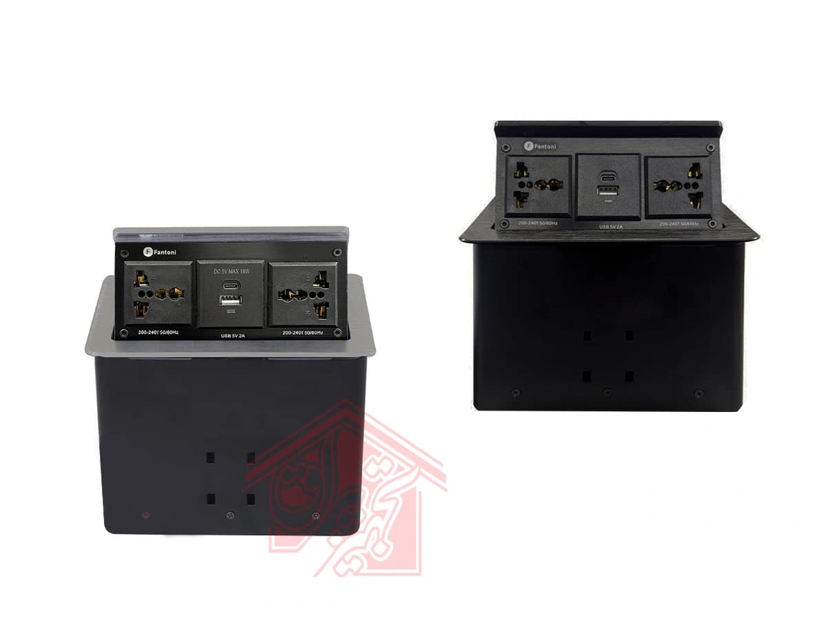 پریز کابینتی 4 سوکت لمسی مکانیکی فانتونی مدل N330 و N331