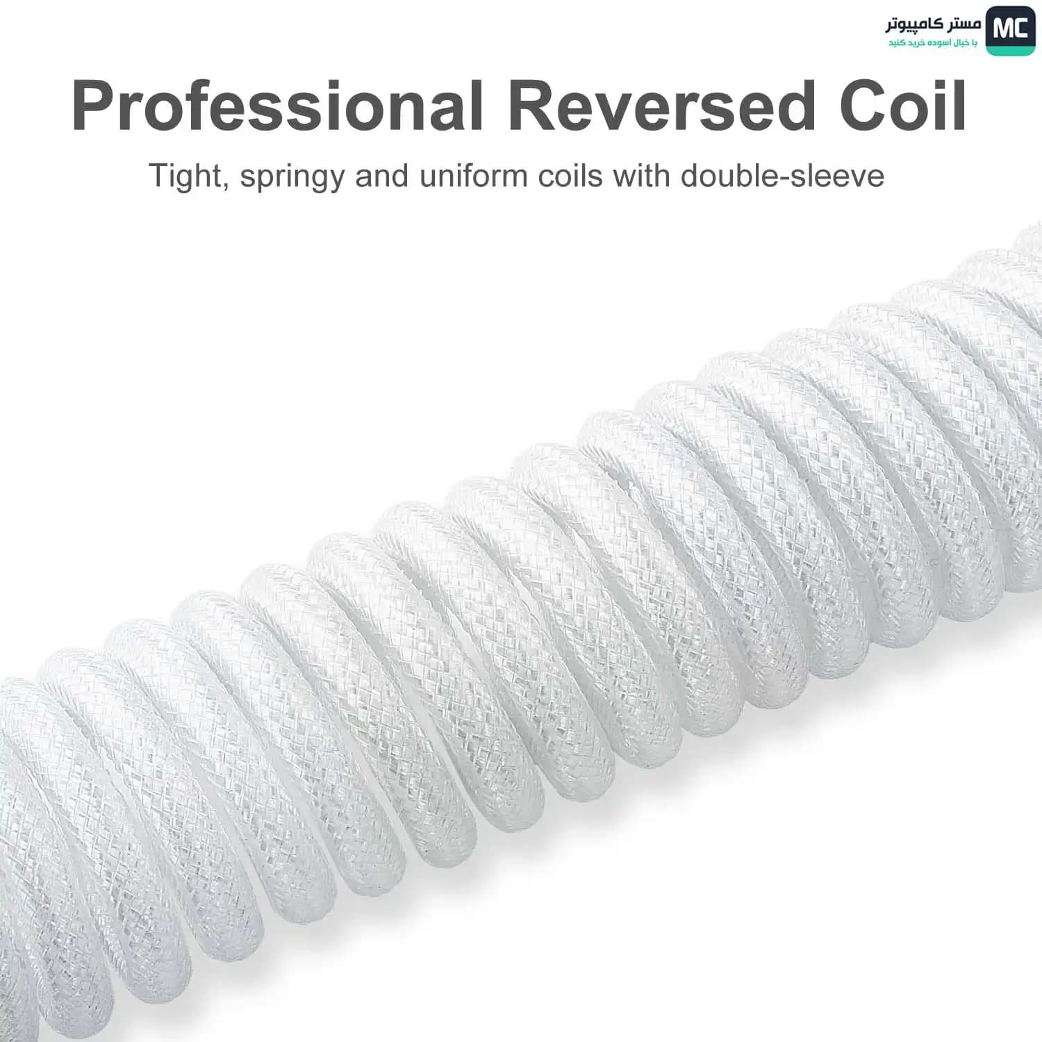کابل کیبورد Type-C ردراگون A115W White — تصویر ۳