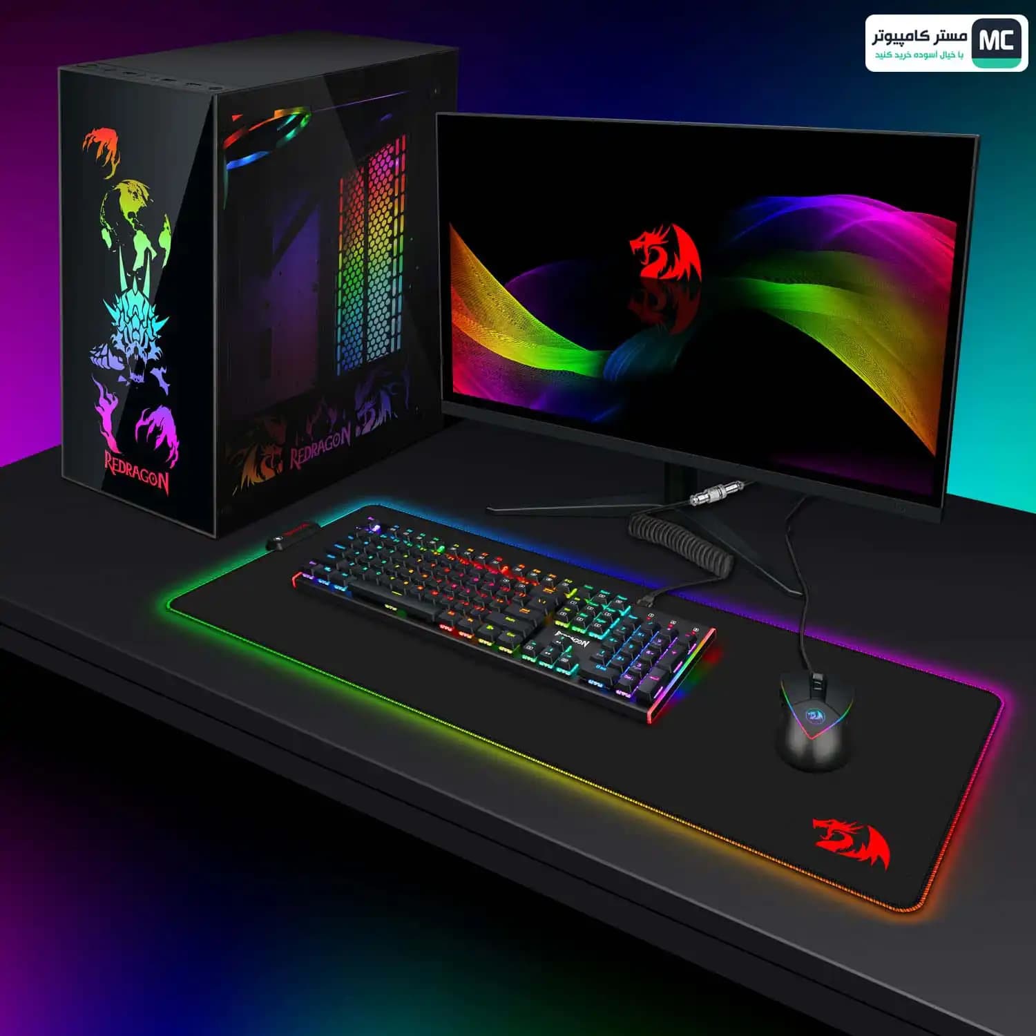 کابل کیبورد Type-C ردراگون A115B Black — تصویر ۳