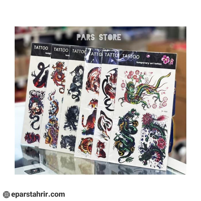 استیکر تتو سایز 12*10