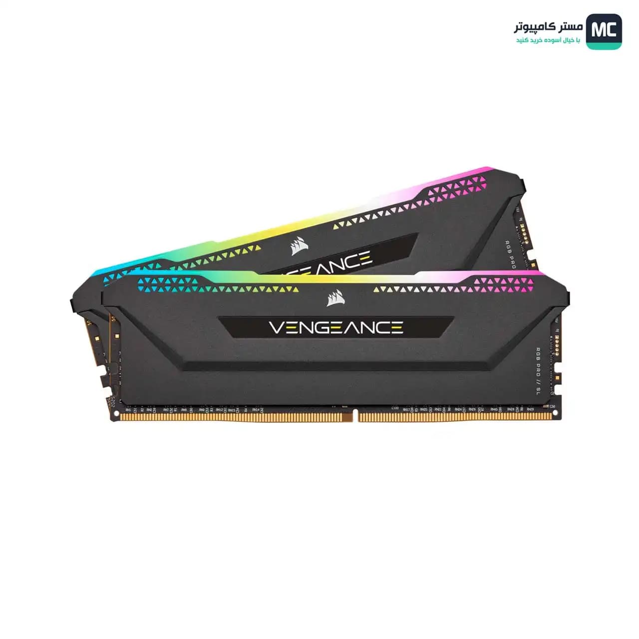 رم کورسیر VENGEANCE RGB PRO SL Black 32GB 16GBx2 3200MHz CL16 — تصویر ۳