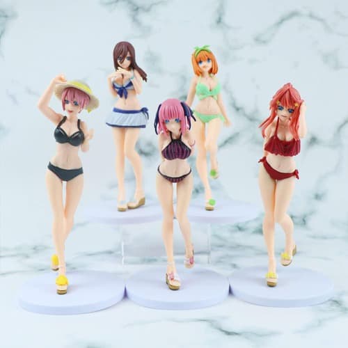 فیگور پنج قلو باکلاس The Quintessential Quintuplets طرح لباس اسپورت مجموعه 5 عددی — تصویر ۵