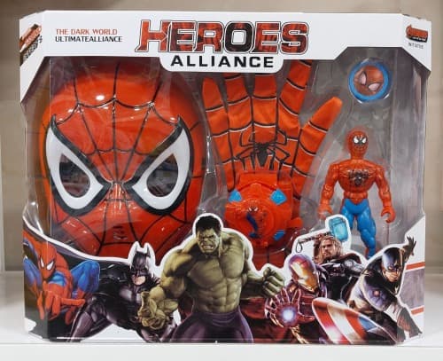 ست ماسک دستکش و آدمک اسپایدرمن مدل 3028 Spiderman — تصویر ۲