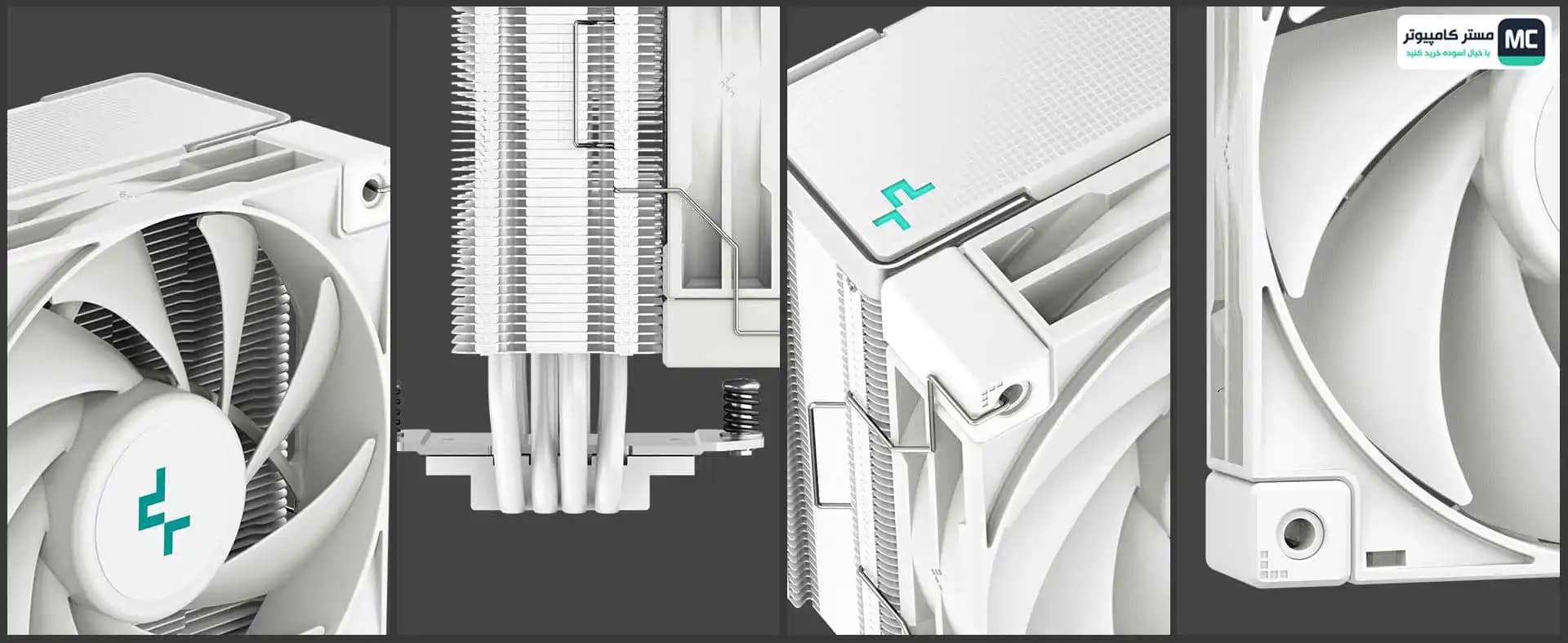 خنک کننده پردازنده دیپ کول AK400 White — تصویر ۲