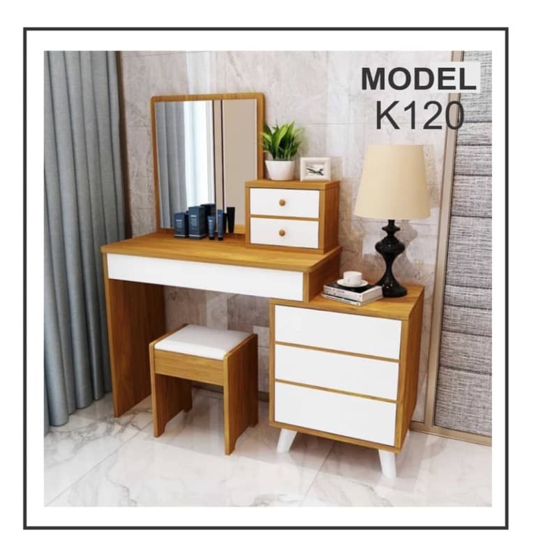 میز آرایش و فایل 3 کشو مدل K120