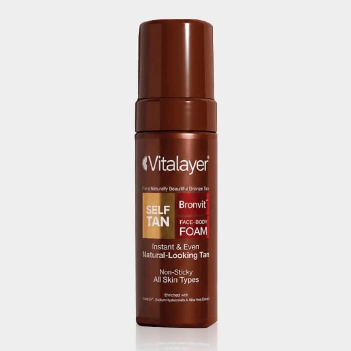 فوم برنزه کننده فوری برن ویت ویتالیر Vitalayer Bronvit self-Tanning foam 150ml