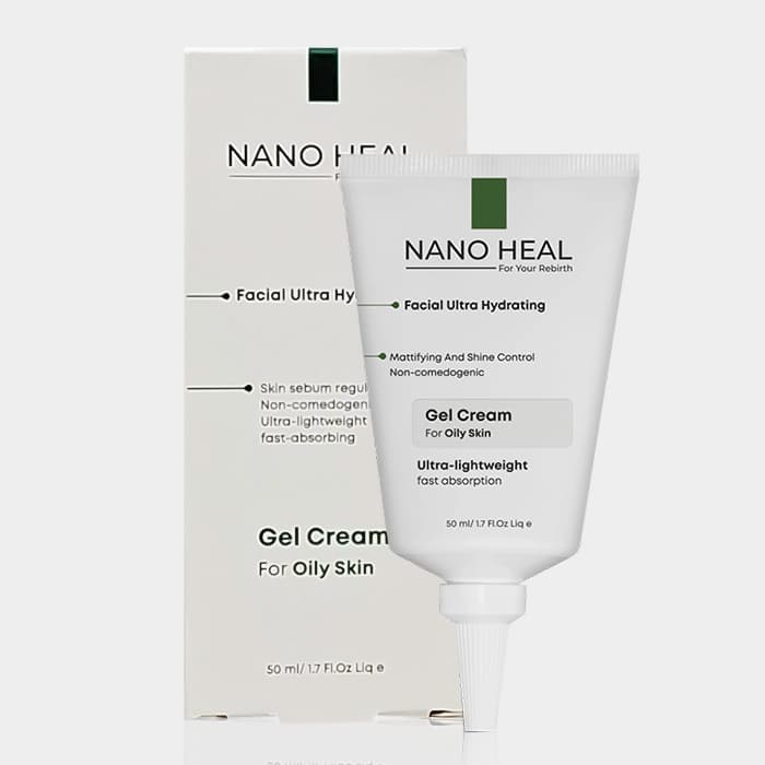 ژل کرم آبرسان پوست چرب نانو هیل Nano Heal Facial Ultra Hydrating Gel Cream For Oily Skin 50ml — تصویر ۲