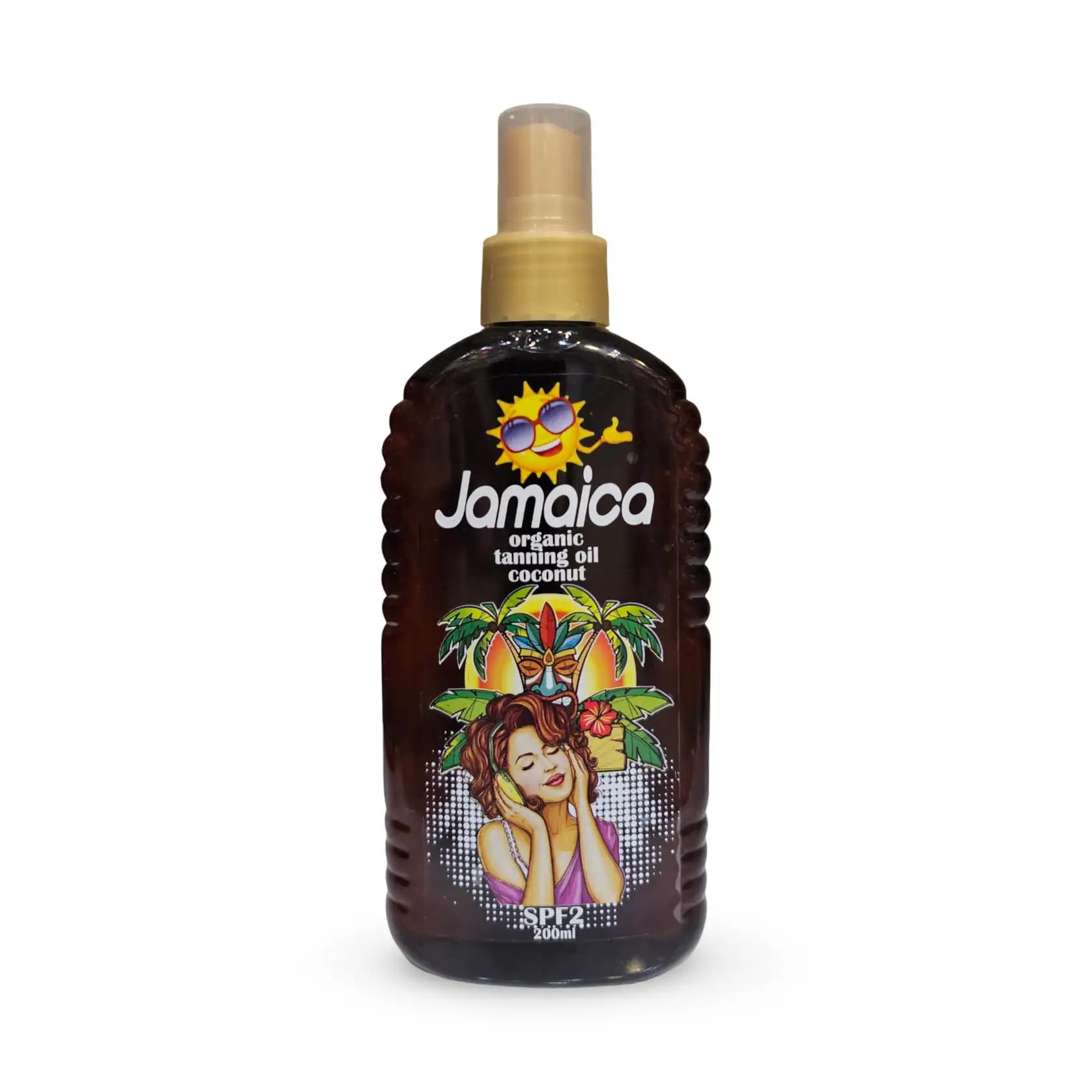 روغن برنزه کننده طبیعی جامائیکا Spf 2 با رایحه نارگیل