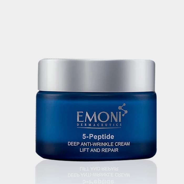 کرم ضد چروک 5 پپتاید بالای 34 سال امونی Emoni 5 Peptide +34 Years Old Deep Anti Wrinkle Cream 50ml