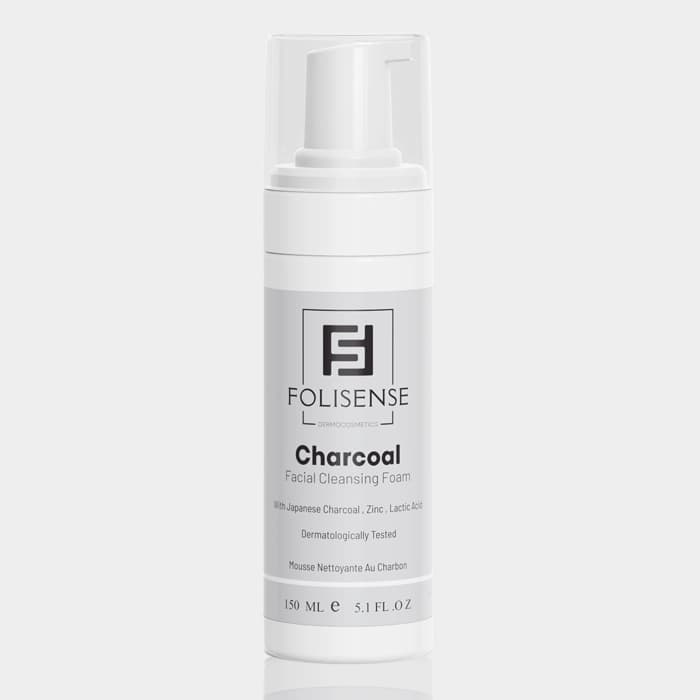 فوم شستشو زغال فعال فولیسنس Folisense Charcoal Facial Cleansing Foam 150ml