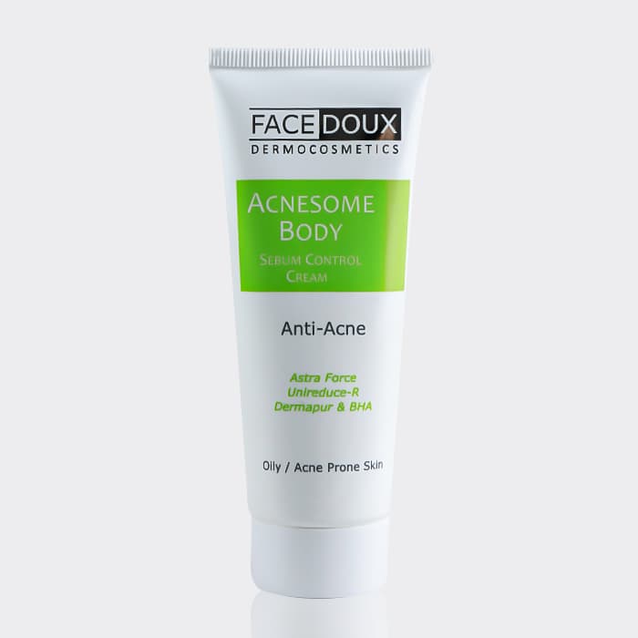 کرم ضد جوش بدن آکنه زوم فیس دوکس Face Doux Acnesome Body Cream 75ml
