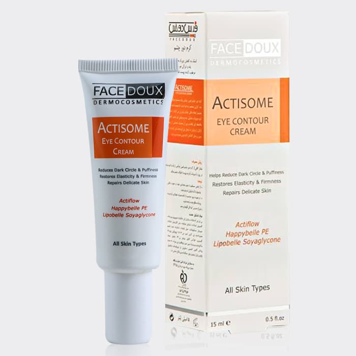 کرم دورچشم پنج کاره اکتیزوم فیس دوکس Face Doux Actisome Eye Contour Cream 15ml — تصویر ۲