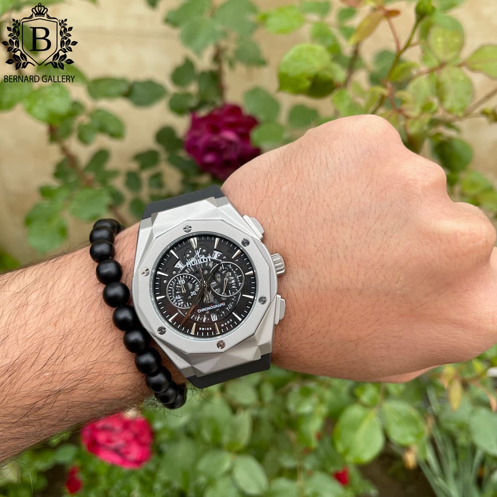 ساعت مچی مردانه هابلوت Hublot Aerofusion Orlinski Silver — تصویر ۶