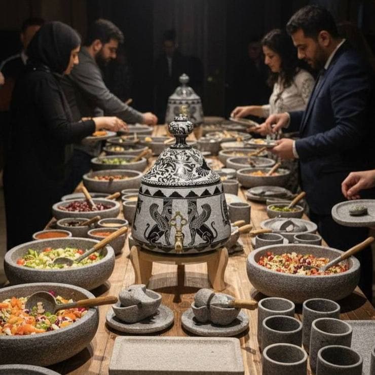 کلمن سنگی طرح پارسه
