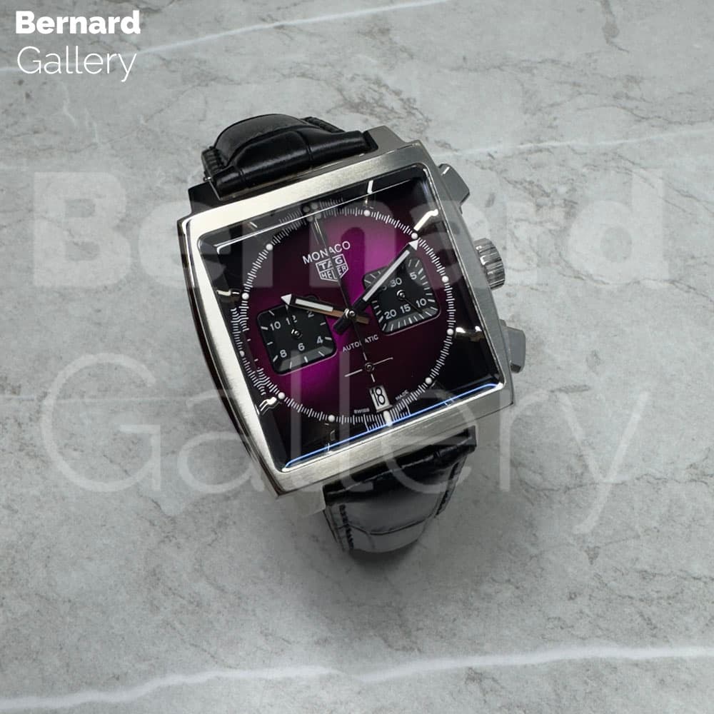 ساعت مچی مردانه تگ هویر TagHeuer Monaco Purple Dial — تصویر ۸