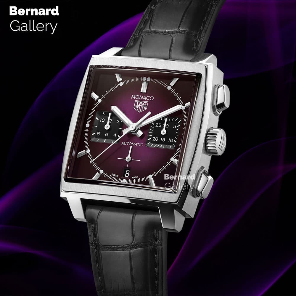 ساعت مچی مردانه تگ هویر TagHeuer Monaco Purple Dial — تصویر ۴