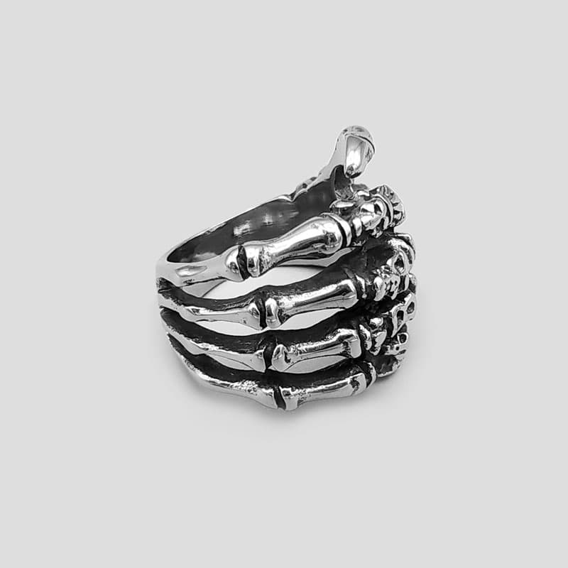 انگشتر طرح دست اسکلت مدل Bones کد Njd002 — تصویر ۵