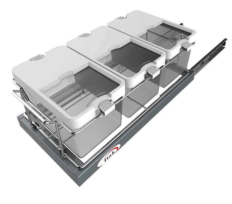 سبد کف ریل جای حبوبات ( 3 مخزن ) آی تک کد M_V205