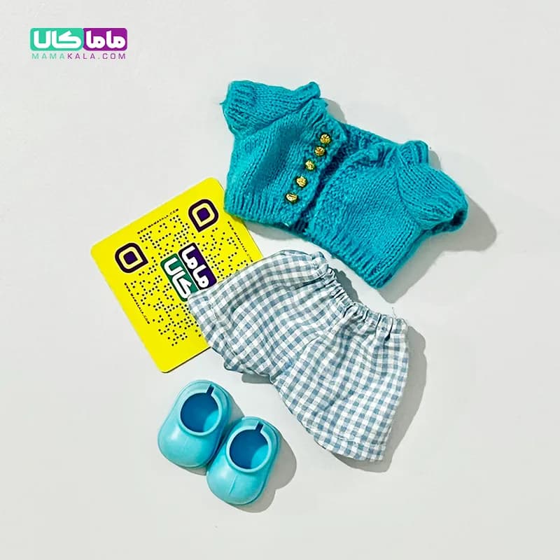 لباس عروسک لبوبو مدل کامفورت آبی (کد 13)