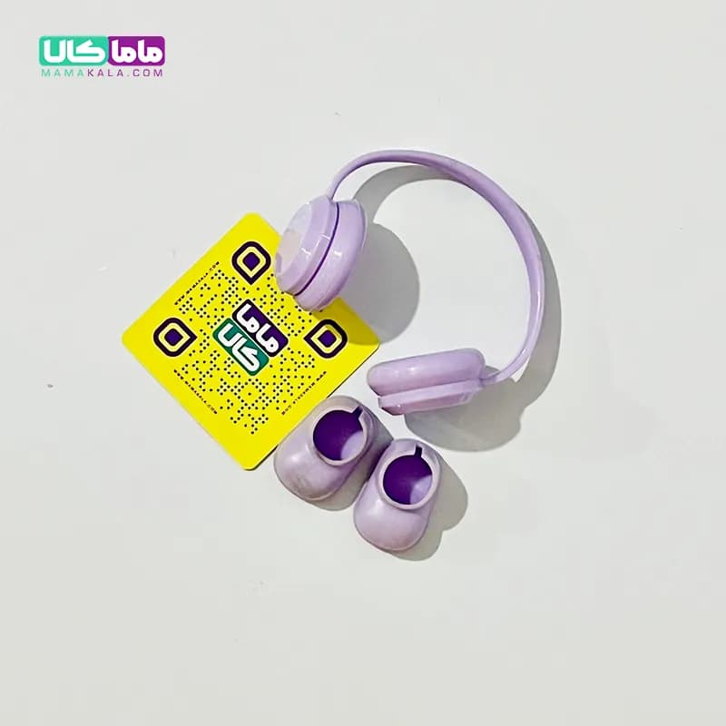 کفش و هدست بنفش عروسک لبوبو (کد 10)