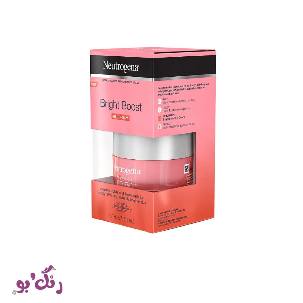 کرم آبرسان شب نیتروژینا Neutrogena مدل Bright Boost حجم 50 میلی لیتر — تصویر ۳