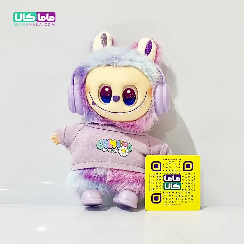 عروسک لبوبو لباسدار بنفش مدل انرژی (کد 24)