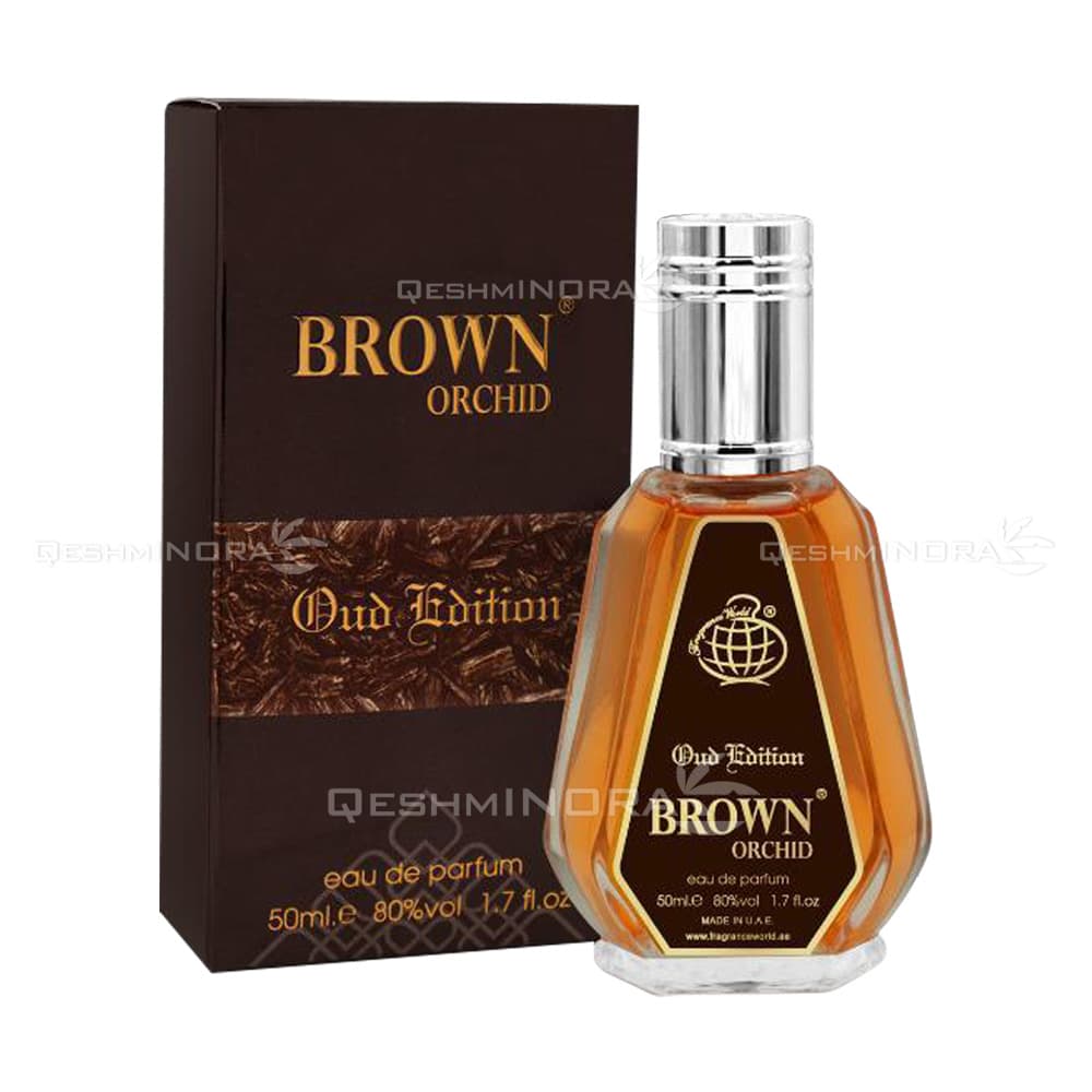 ادکلن 50 میل براون ارکید عود ادیشن فرگرانس ورد Brown Orchid Oud Edition Fragrance World