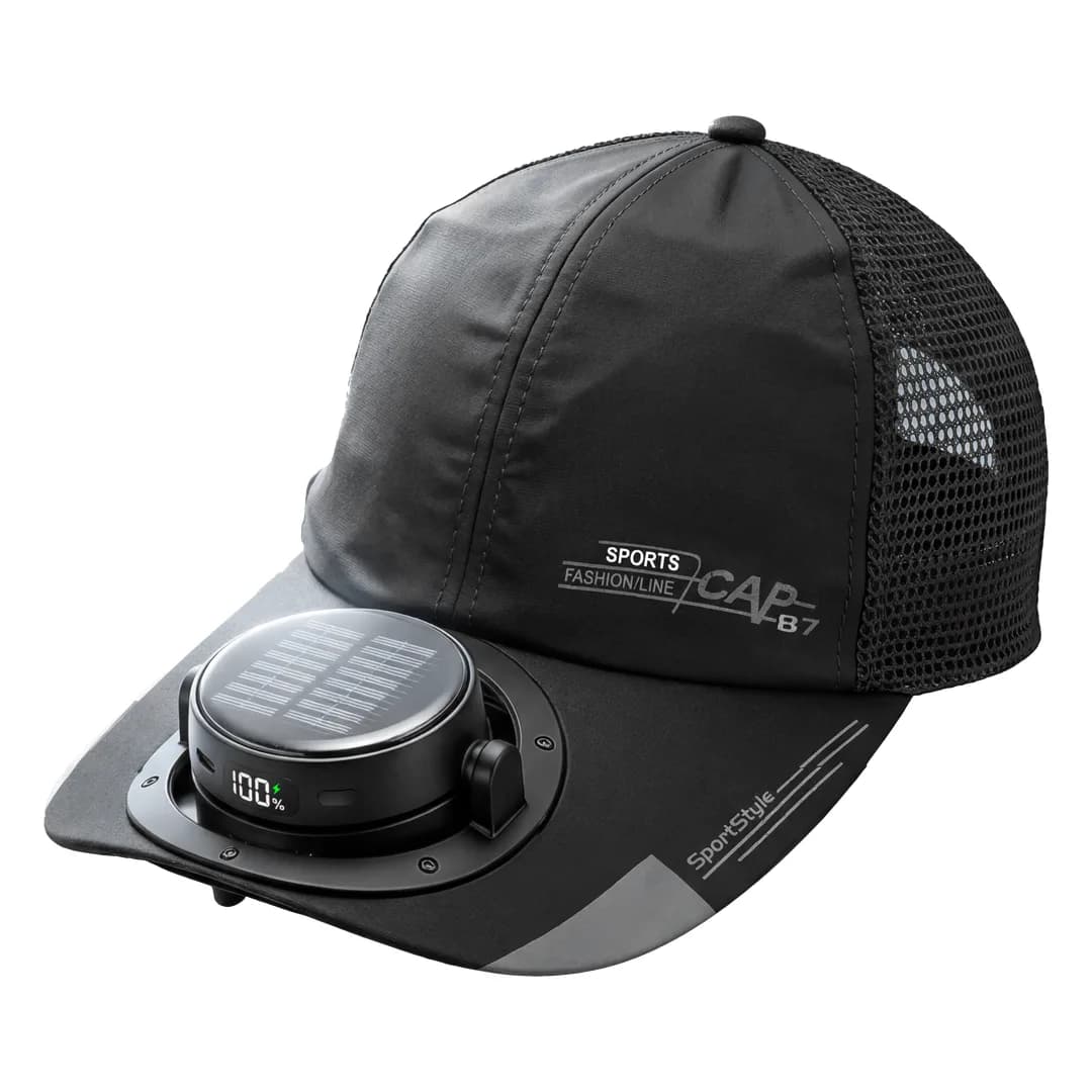 کلاه خنککننده خورشیدی گرین لاین Solar Cooler Cap مدل GNPF28CAPBK