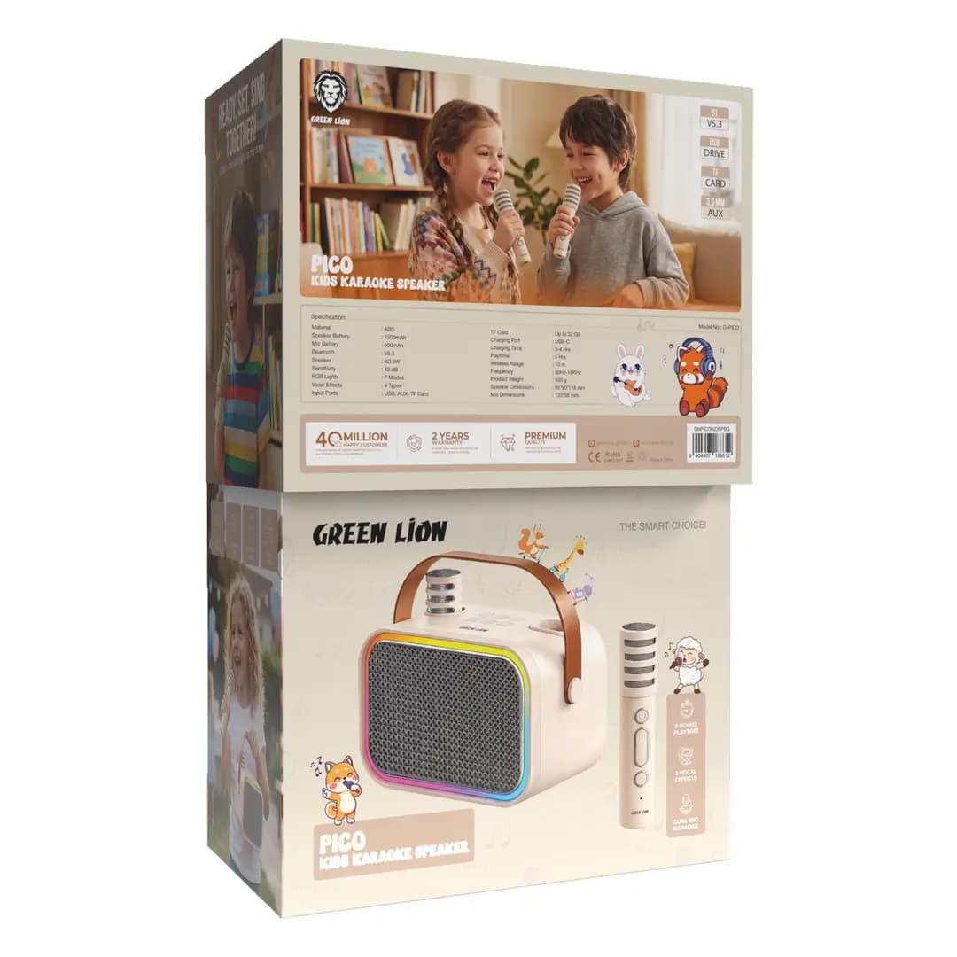 اسپیکر کارائوکه کودک گرین لاین Pico Kids مدل GNPICOKIDSPBG — تصویر ۳