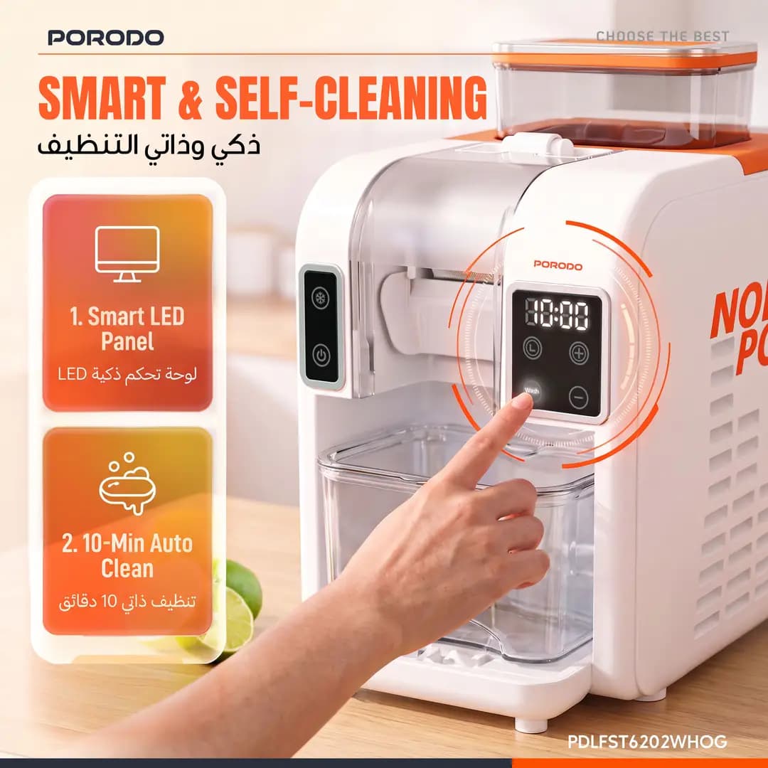 دستگاه یخساز و اسموتیساز پرودو Lifestyle North Pole مدل PDLFST6202WHOG — تصویر ۳