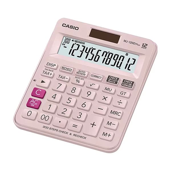 ماشین حساب کاسیو مدل MJ-120D PLUS BL/PK — تصویر ۲