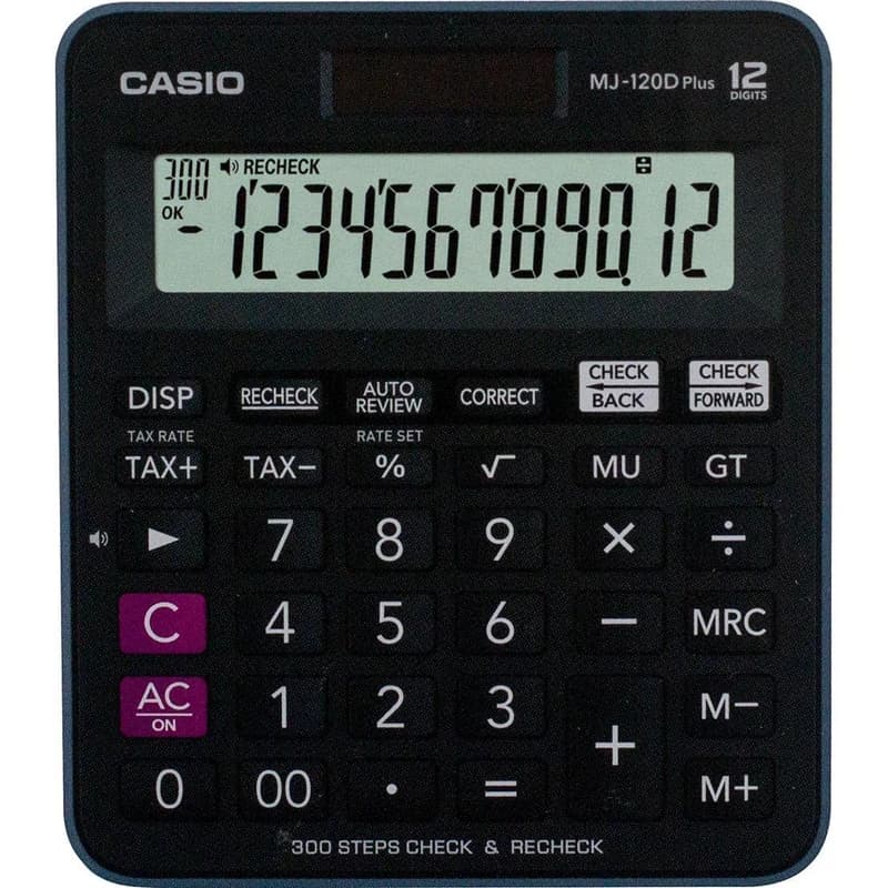 ماشین حساب کاسیو مدل MJ-120DPLUS — تصویر ۲