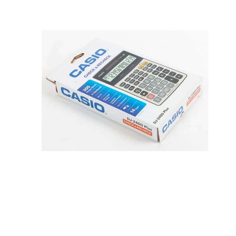 ماشین حساب کاسیو مدل DJ-240 D plus کد AT-125-2 — تصویر ۵