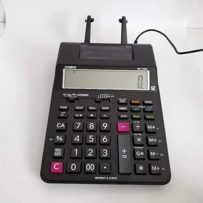 ماشین حساب کاسیو مدل HR-150RC — تصویر ۴