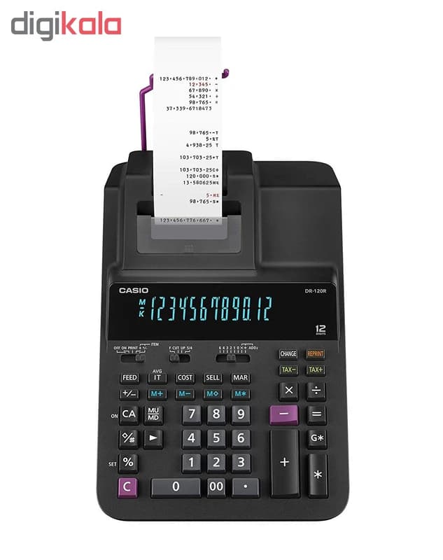 ماشین حساب کاسیو مدل DR-120R — تصویر ۴