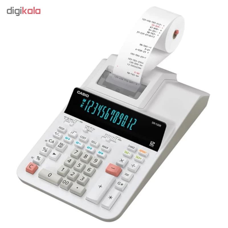 ماشین حساب کاسیو مدل DR-120R — تصویر ۳