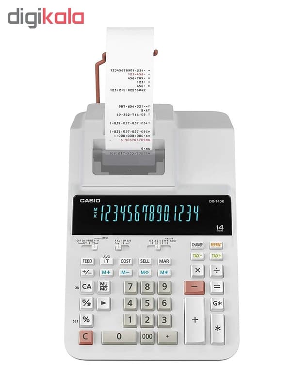 ماشین حساب کاسیو مدل DR-120R — تصویر ۵