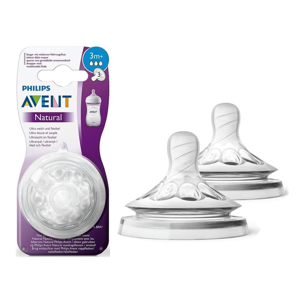 سرشیشه طبیعی اونت (نچرال) شماره 3 دوتایی + avent 3m — تصویر ۵