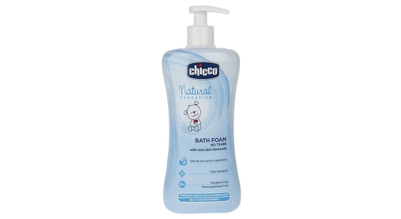 فوم حمام کودک چیکو 500 میلی لیتر Chicco Natural Sensation Baby Bath Foam 500ml