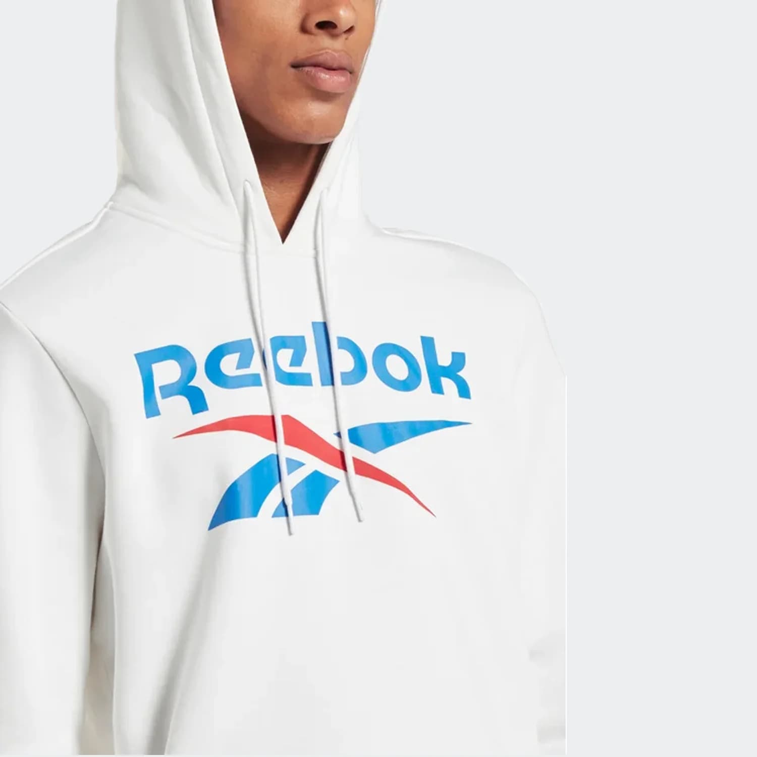 هودی مردانه ریباک مدل Identity Stacked Logo Sweatshirt — تصویر ۵