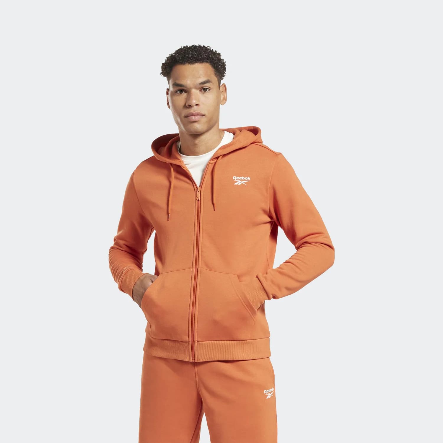 سویشرت مردانه ریباک مدل REEBOK FULL ZIP HOODIE — تصویر ۲