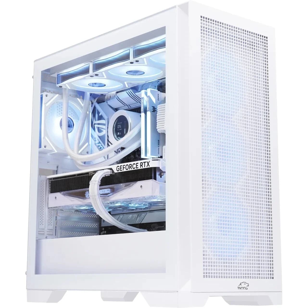 کیس کامپیوتر تسکو مدل GC4510 Dragon’s Breath ARGB سفید