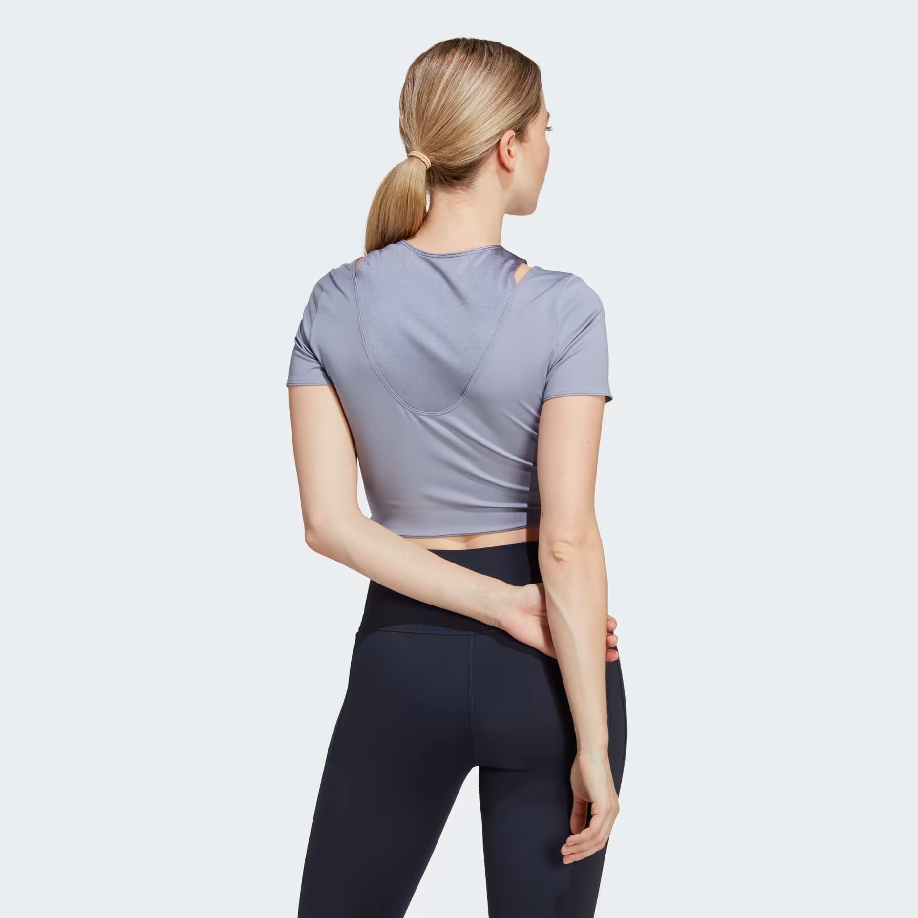 کراپ تاپ زنانه آدیداس مدل HIIT AEROREADY CROP TRAINING TEE — تصویر ۲