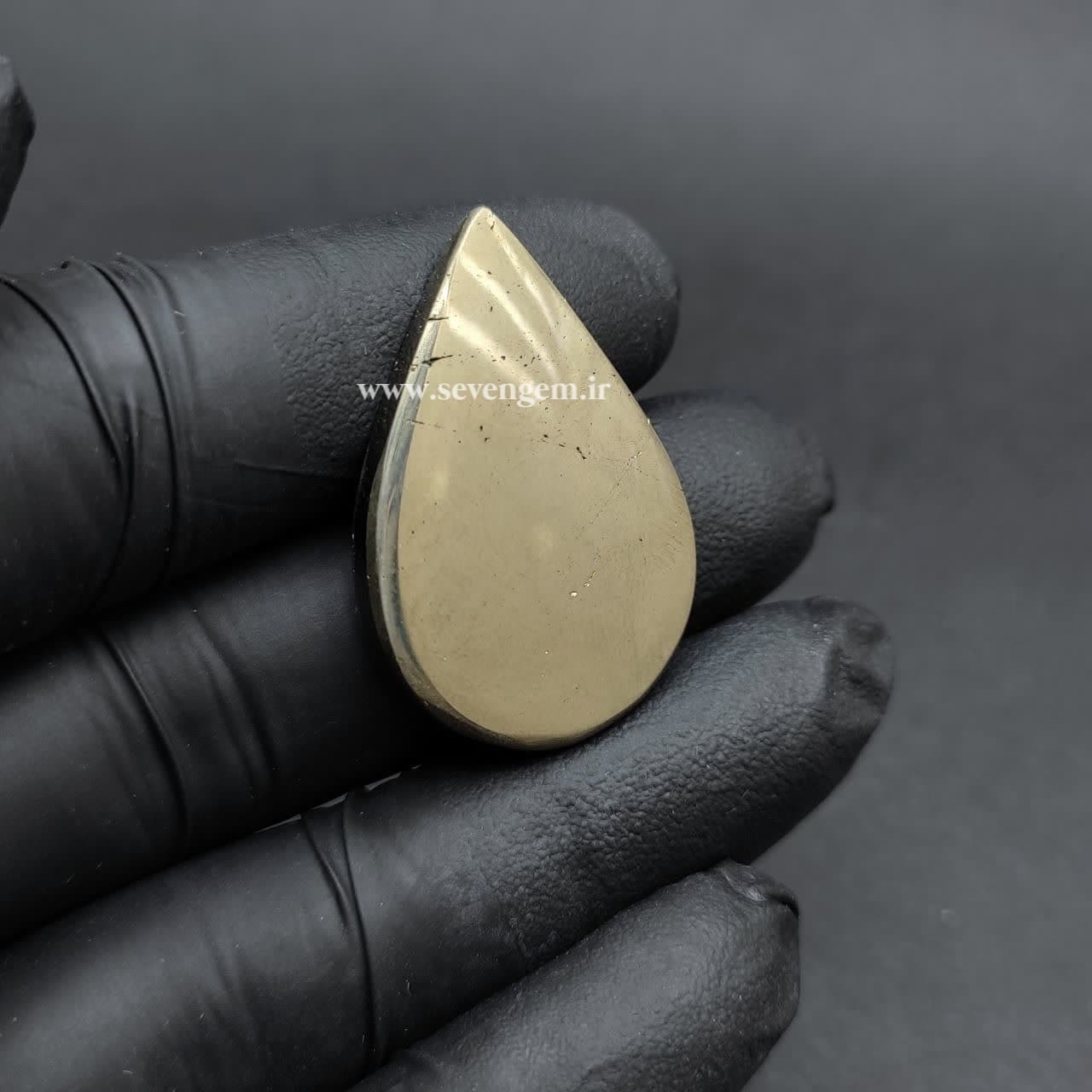 نگین سنگ پیریت طلایی آینه ای (کدA857)