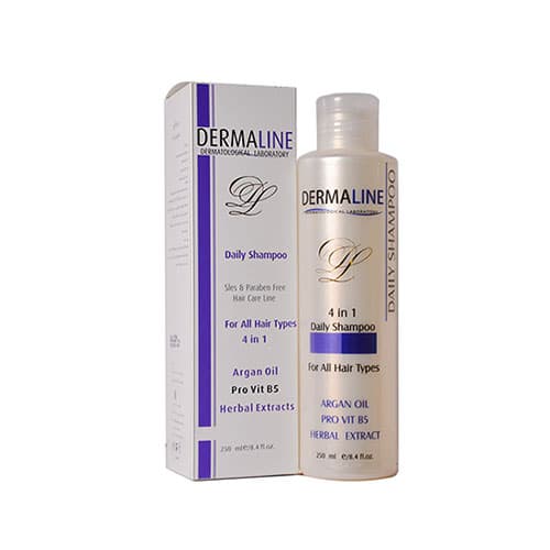 شامپو روزانه درمالاین (Dermaline) حجم 250mL