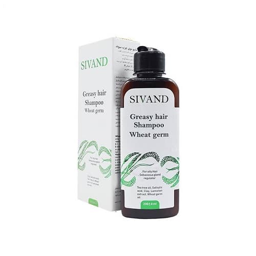 شامپو روغن جوانه گندم مخصوص موهای چرب SIVAND حجم 200mL — تصویر ۲