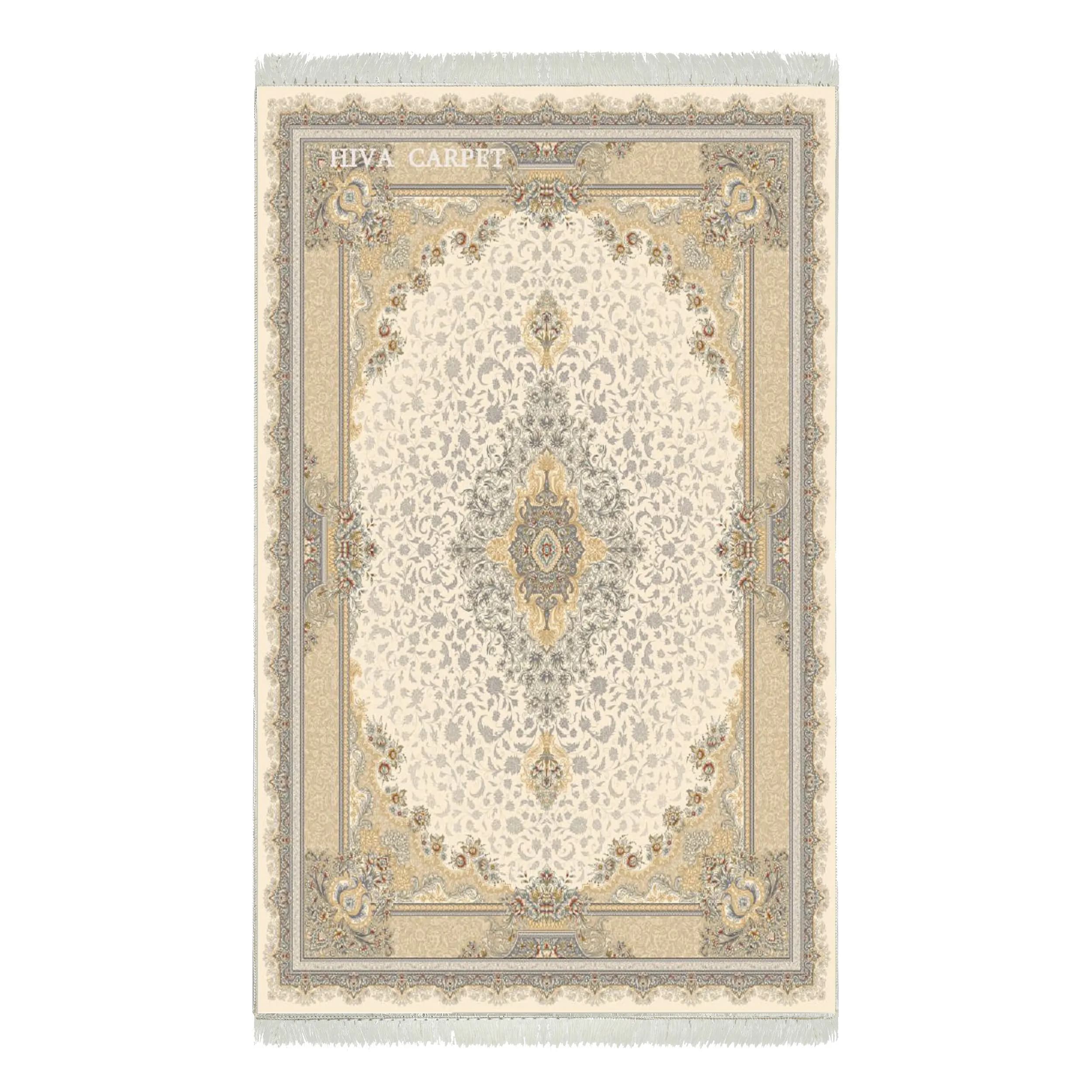 فرش ماشینی هیوا طرح لایت 903-C کرم ۷۰۰ شانه